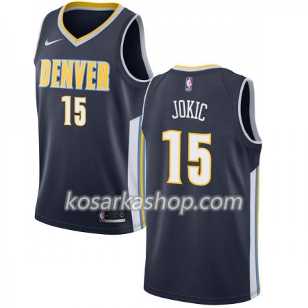 Dres Denver Nuggets Nikola Jokic 15 Nike 2017-18 Navy Swingman